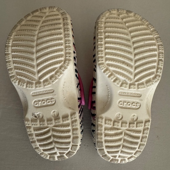 Multicolored Zebra Crocs - Picture 3 of 3